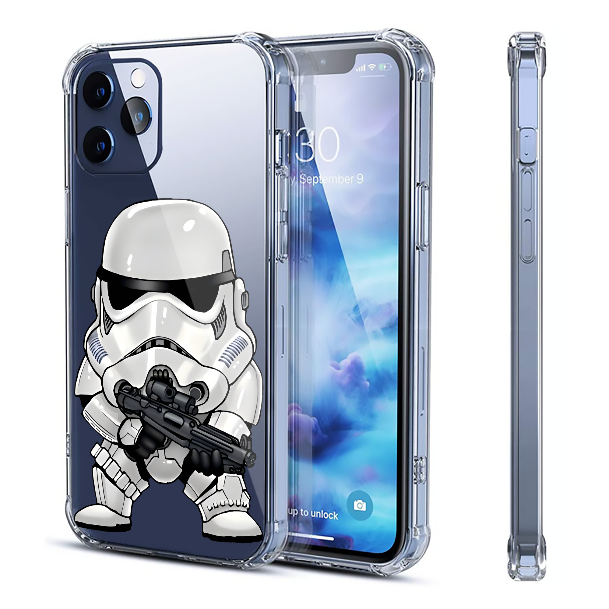 （画像用） スター・ウォーズ Star Wars 【iPhone 12シリーズ対応】透明スマホケース（クリアソフトケース）